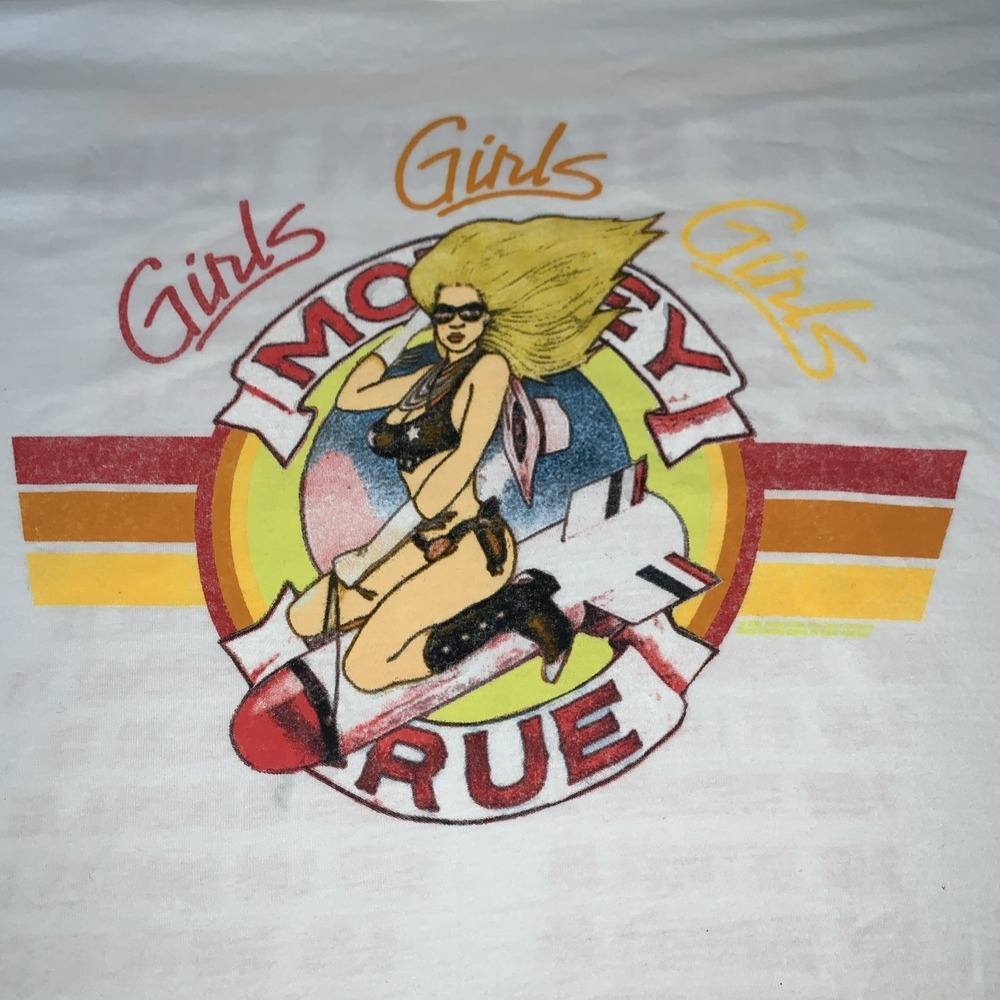 Motley Crue Stadium Tour Concert Shirt 2022 Girls Girls Girls Dual Graphics XXXL